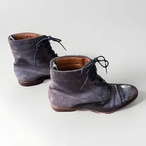john fluevog brown suede gateway hartford flat brouged dress lace up boots 8 Hartford: Mens - Brown | Flat Brogued Dress Boot | Fluevog Shoes main image 2